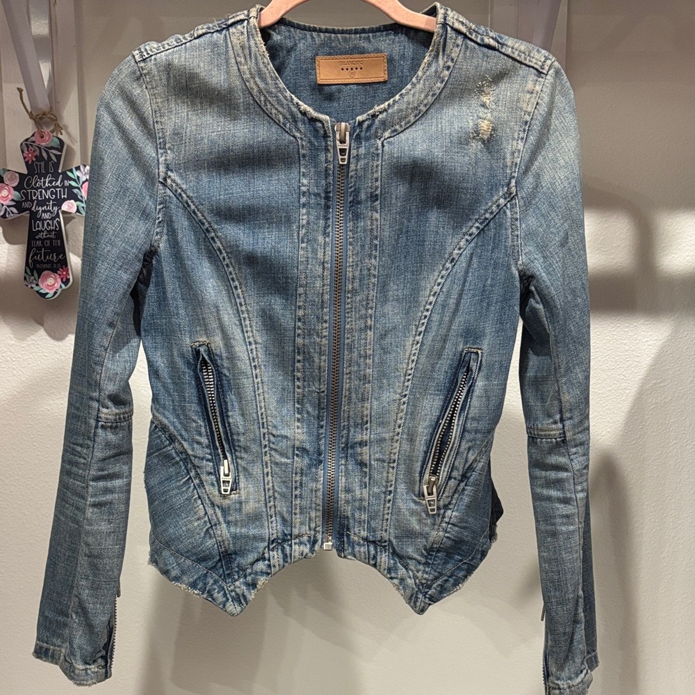 Blank NYC Blue Denim Jean Jacket